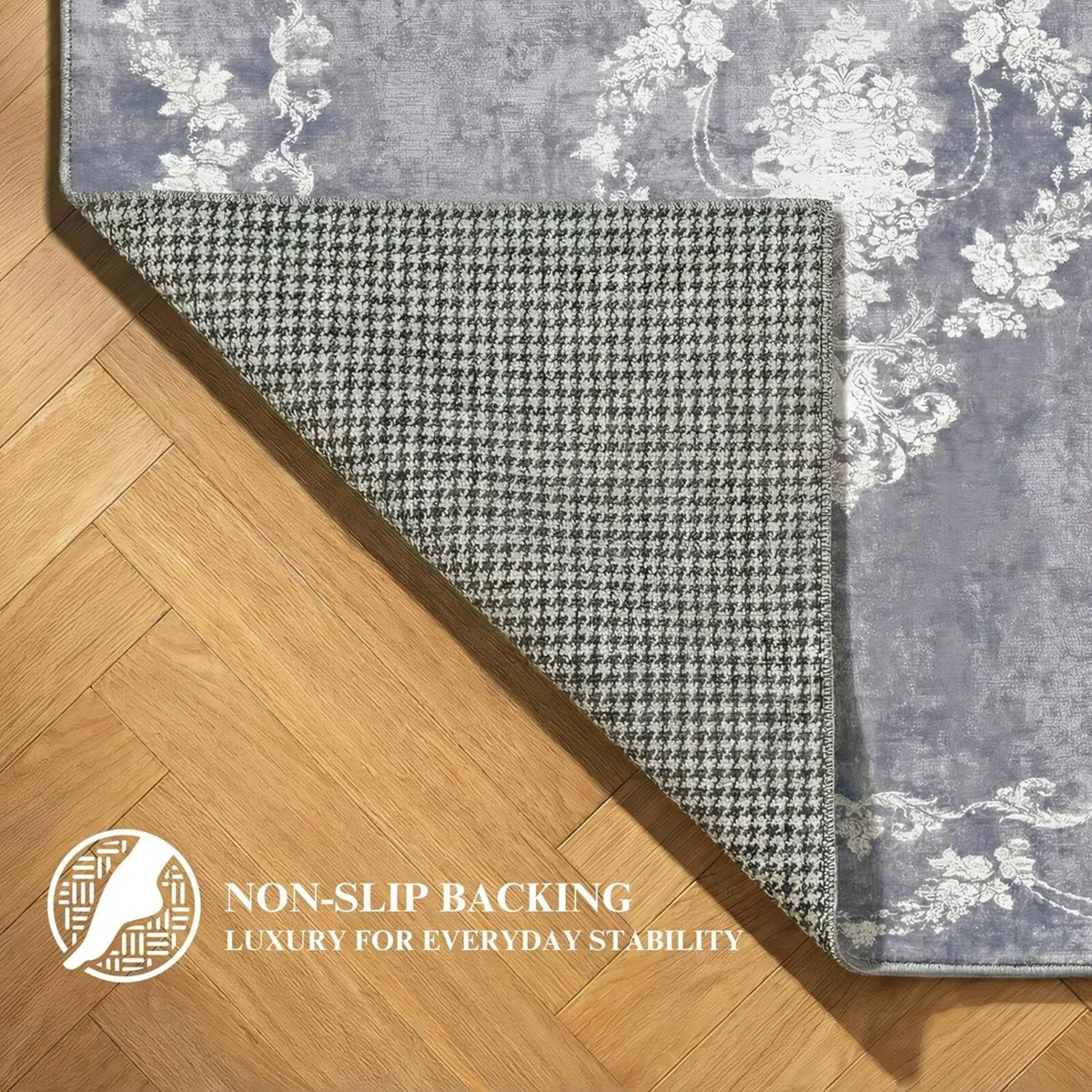 Machine Washable Rug 200x300cm Non-Slip Backing - Image 4