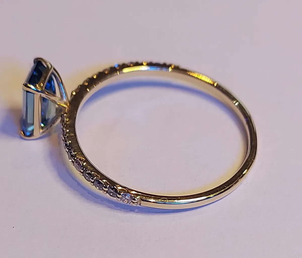 14k Gold ring with 1.32 ct Lab-Grown Diamond IGI - Image 4