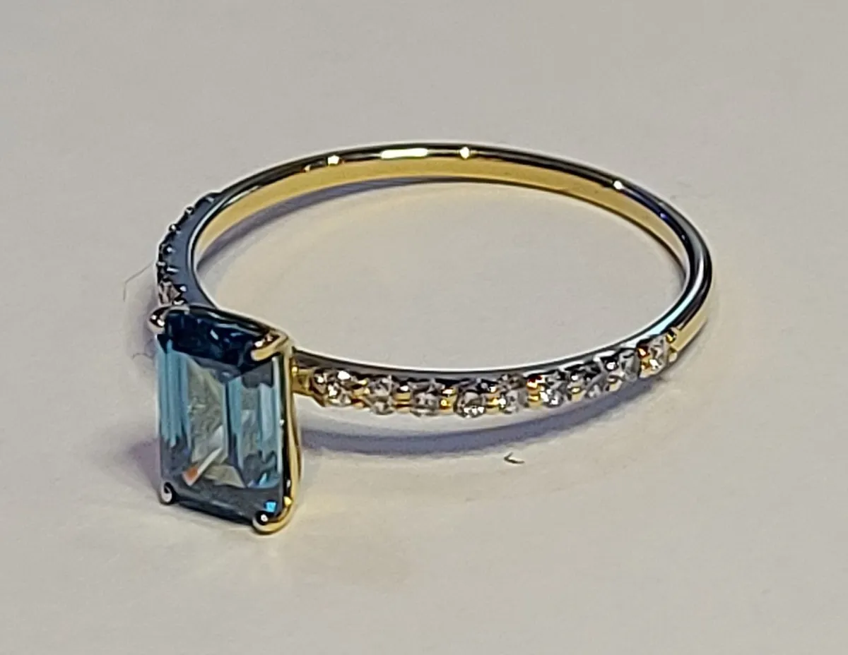 14k Gold ring with 1.32 ct Lab-Grown Diamond IGI - Image 3