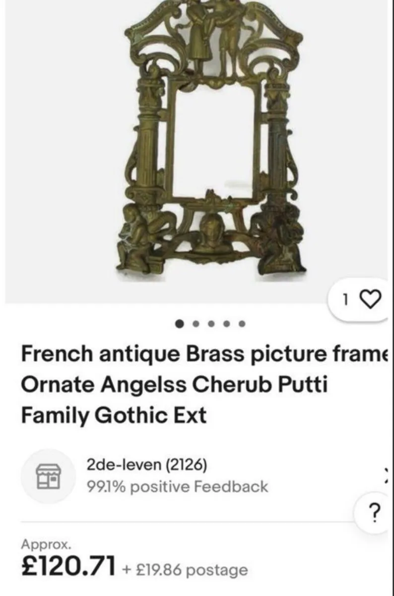 Antique French picture frame - Image 3