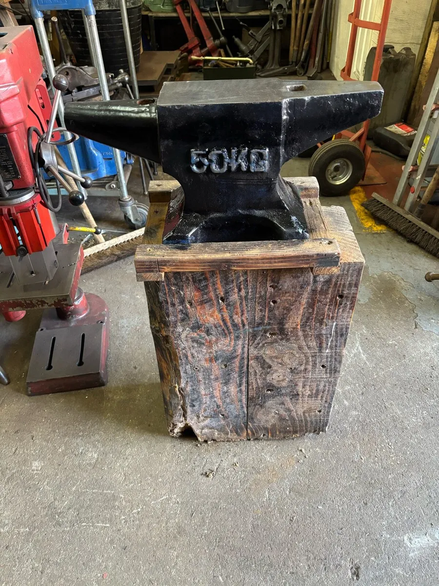50 kg knife makers anvil & stand - Image 2