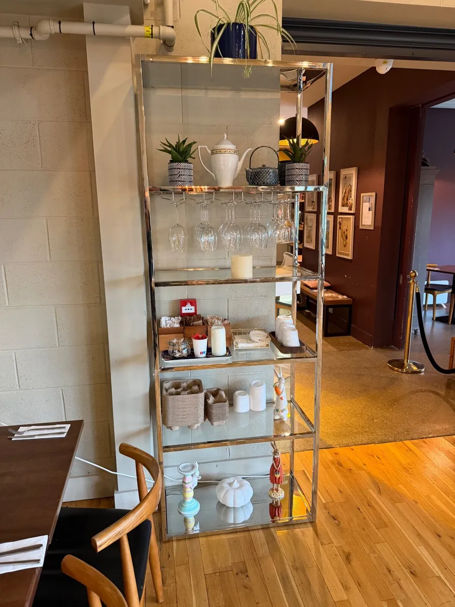 Glass shelves