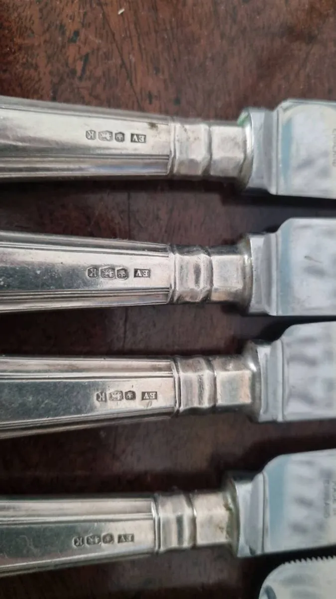 Antique Viners King's Pattern Knifes - Image 2