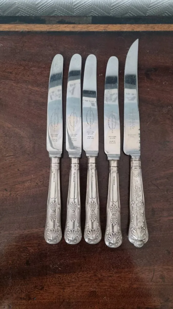 Antique Viners King's Pattern Knifes - Image 1