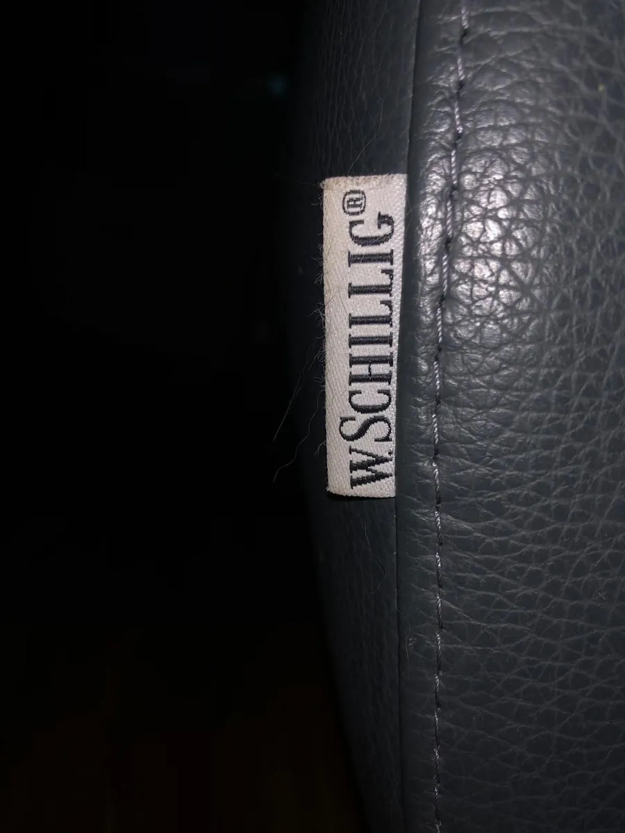 Black Leather Sofa - Image 3