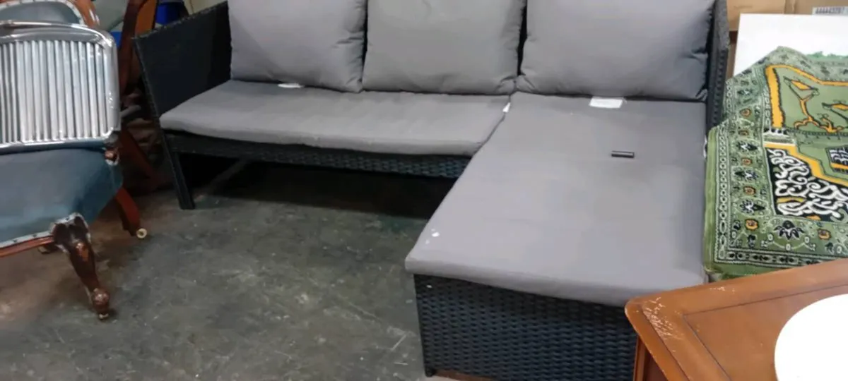 Faux Rattan L Shape Garden Sida