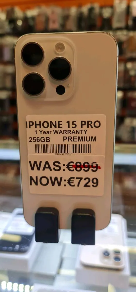 Iphone 15 pro 1 year warranty 256GB - Image 1