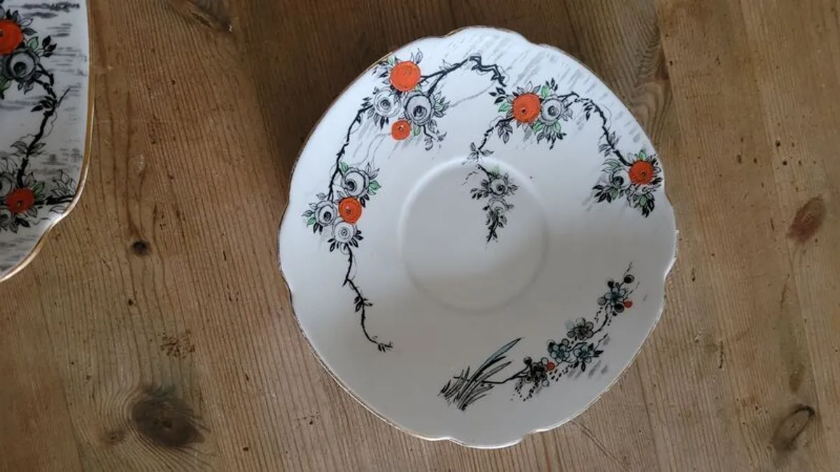 Vintage melba bone china orange tree pattern - Image 4
