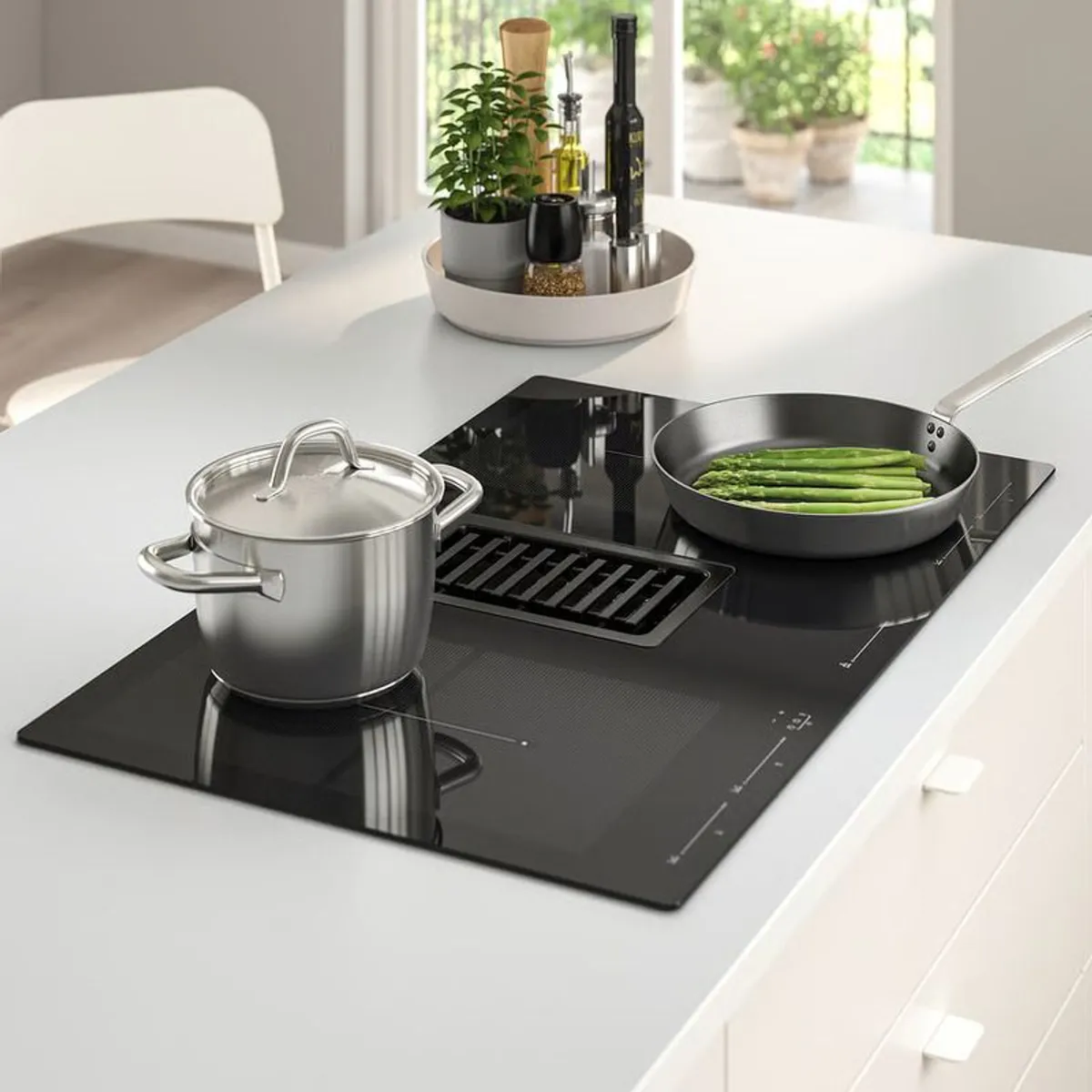 IKEA FORDELAKTIG Island hob with integrated extractor IKEA 700 83 cm - Image 1