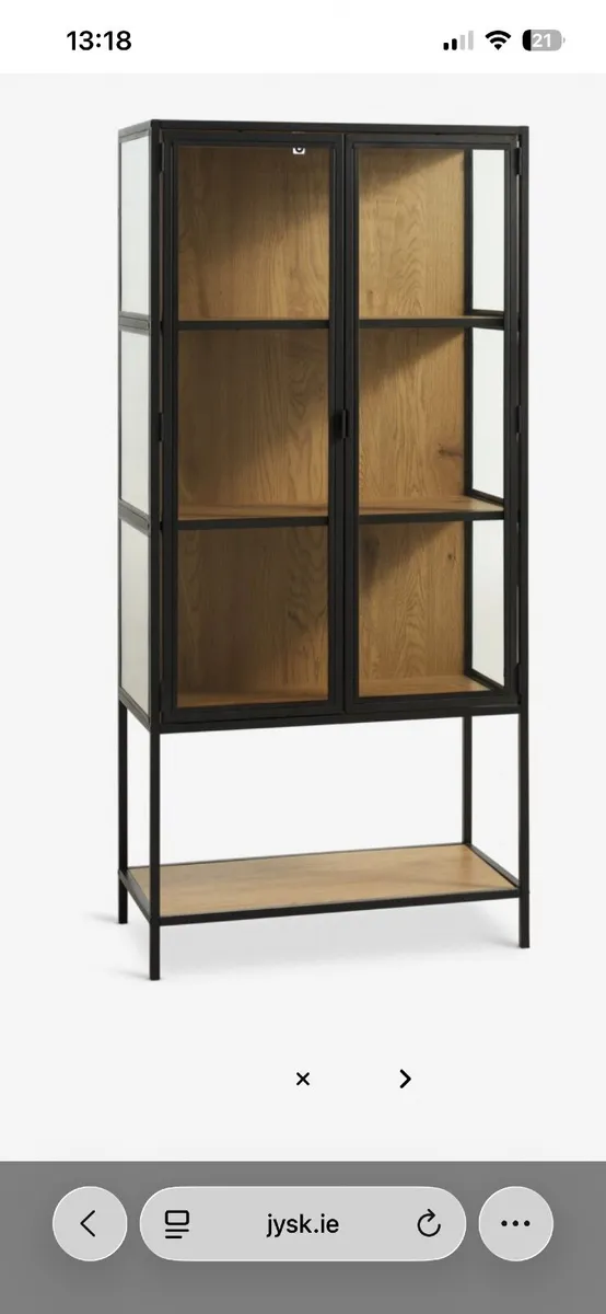 Jysk glass cabinet - Image 1