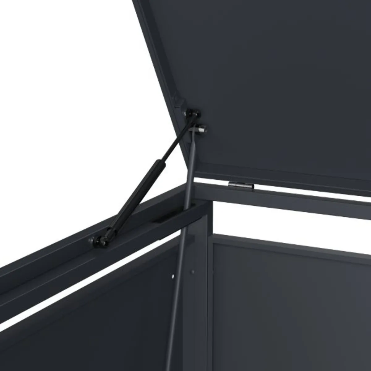 Opaque 3-Bay Premium Bin Shelter – High-End Modern - Image 4