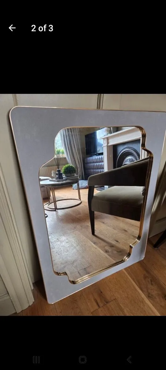 2 Large Velvet Mirrors - New - Only 125 Each - Image 1