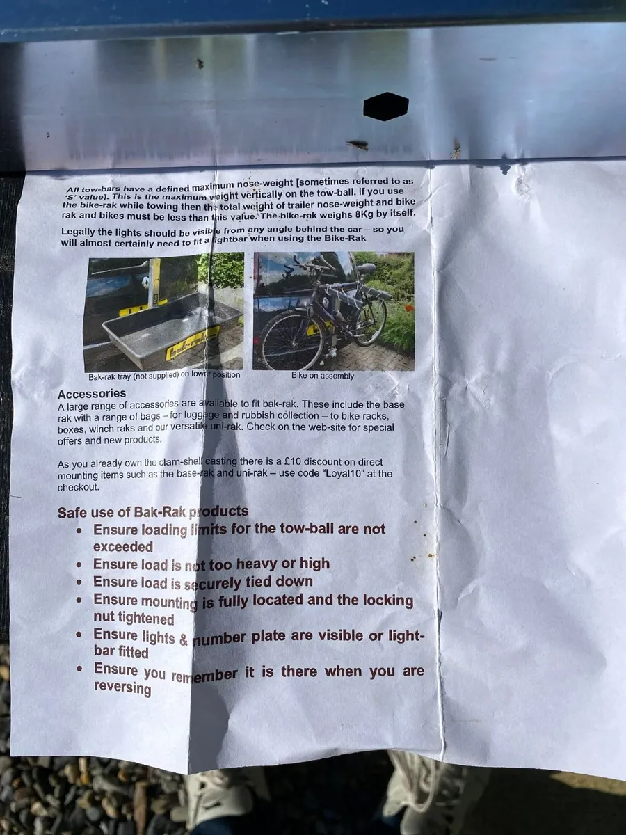 tow bar bike rack - Image 2