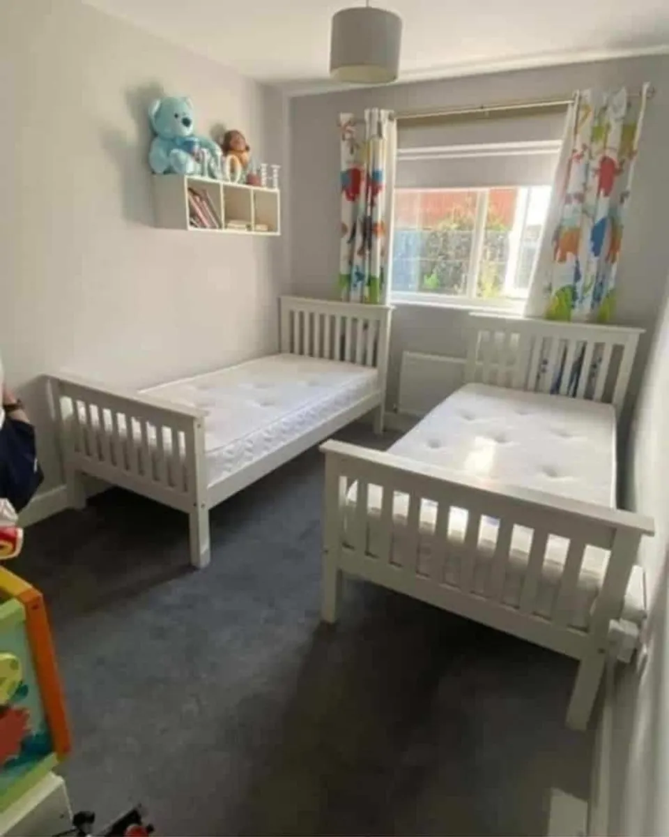 WHITE FRAME BEDS  3FT  4FT   4FT6  CALL 0872927892 - Image 2