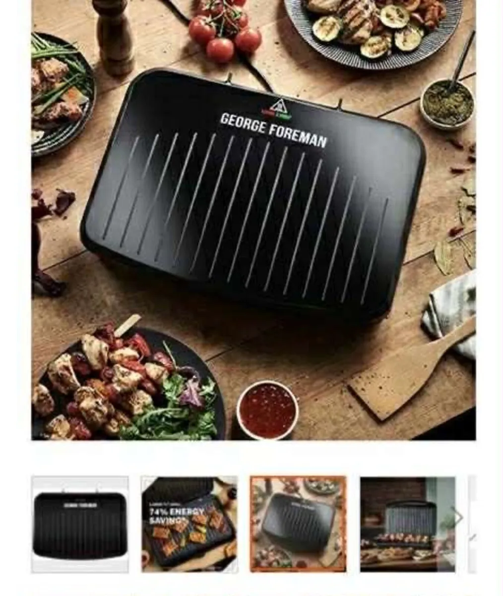 George Foreman LARGE Fit Family Grill - Image 1