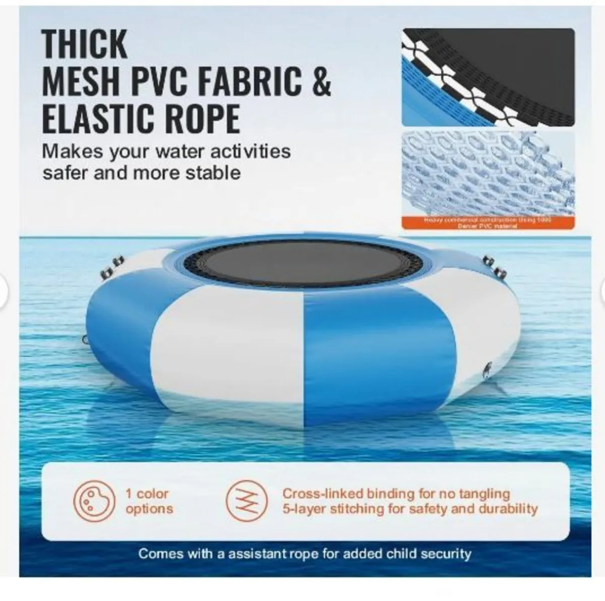 Inflatable Water Bouncer, 6.5ft Recreational - Image 4