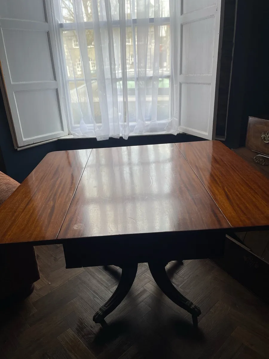 Georgian mahogany leaf table - Image 4