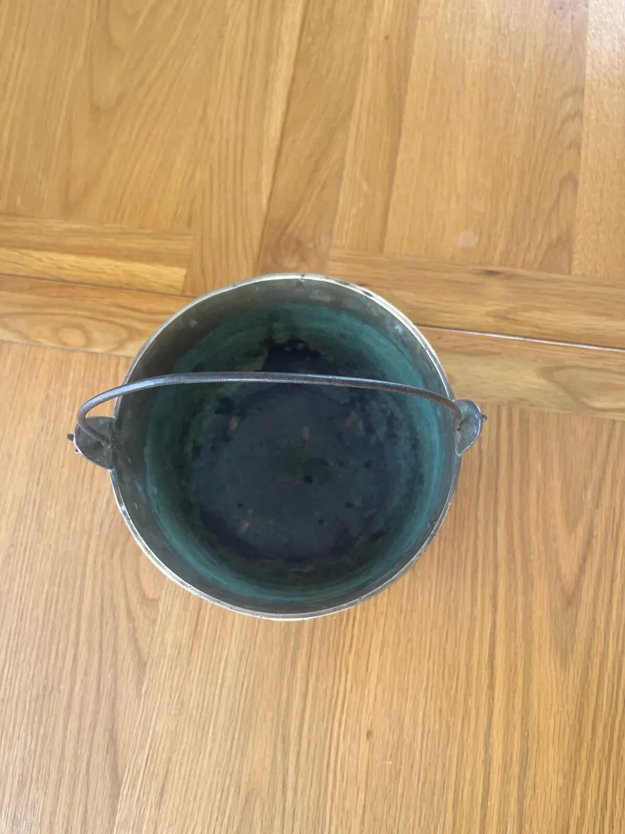 Antique Brass Jam Pot - Image 3