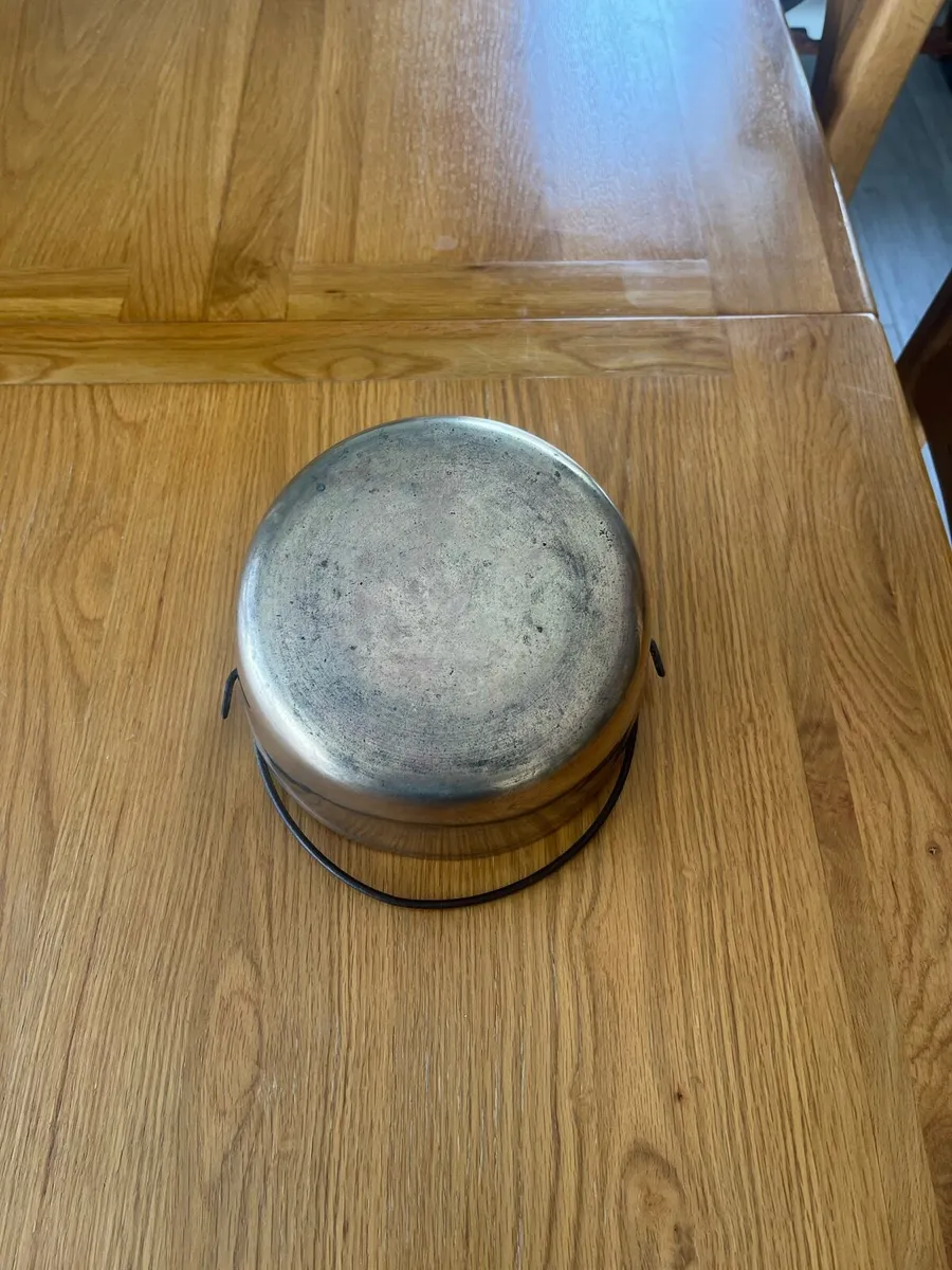 Antique Brass Jam Pot - Image 4