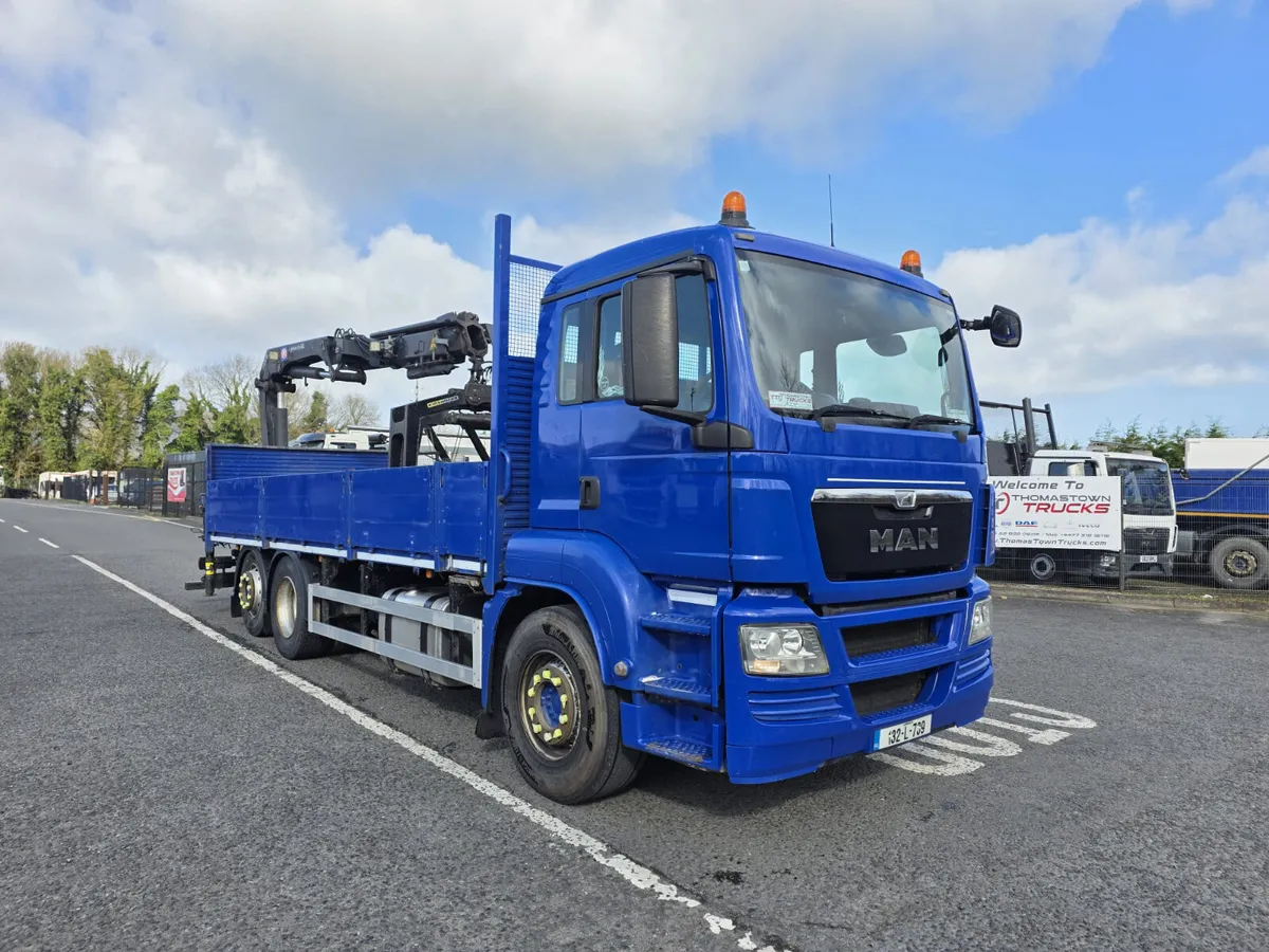 2013 MAN TGS 26.360 6X2 DROPSIDE 20ft Flat - Image 1