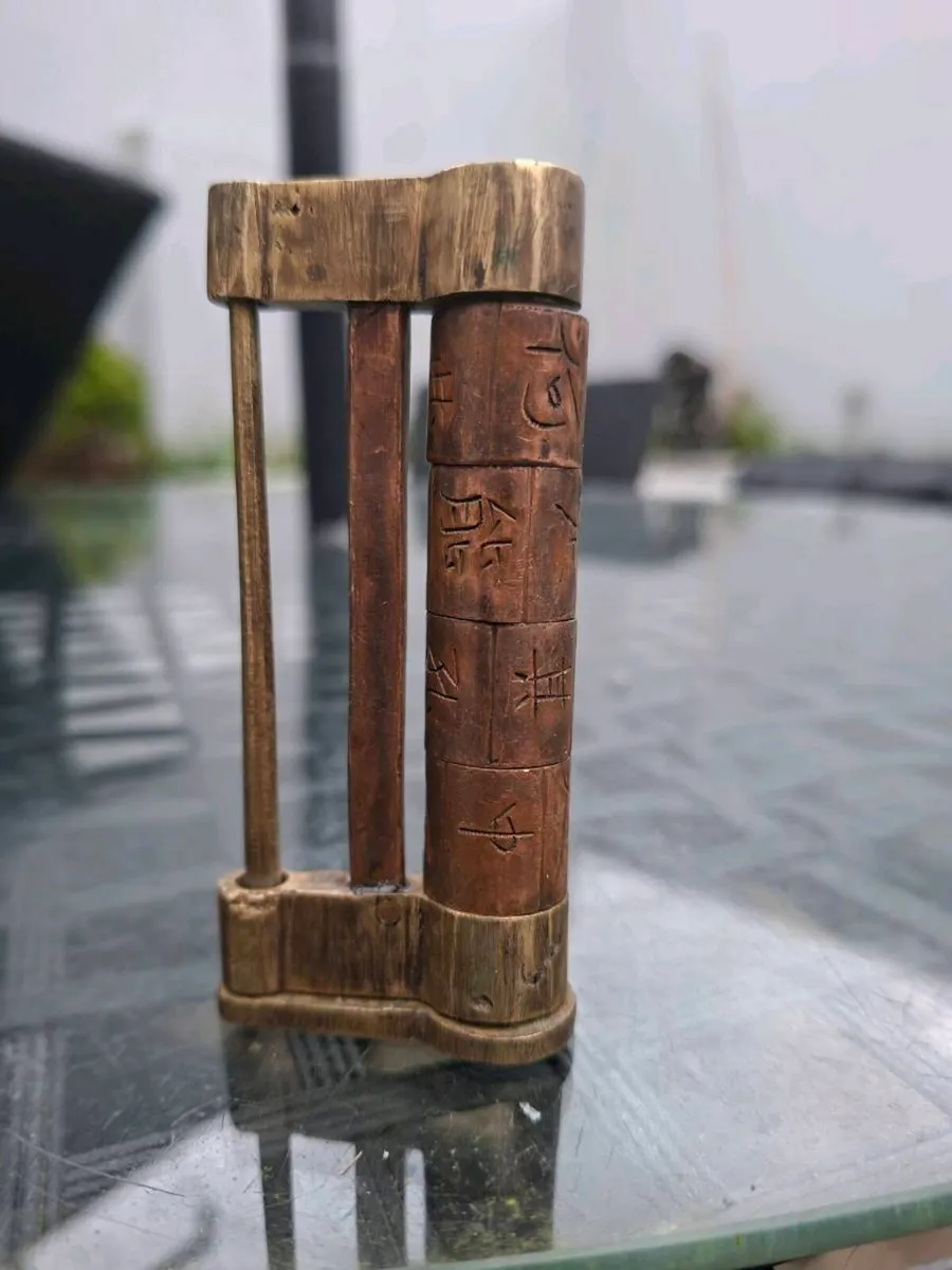 Unusual Vintage Brass & Copper combination Lock - Image 2