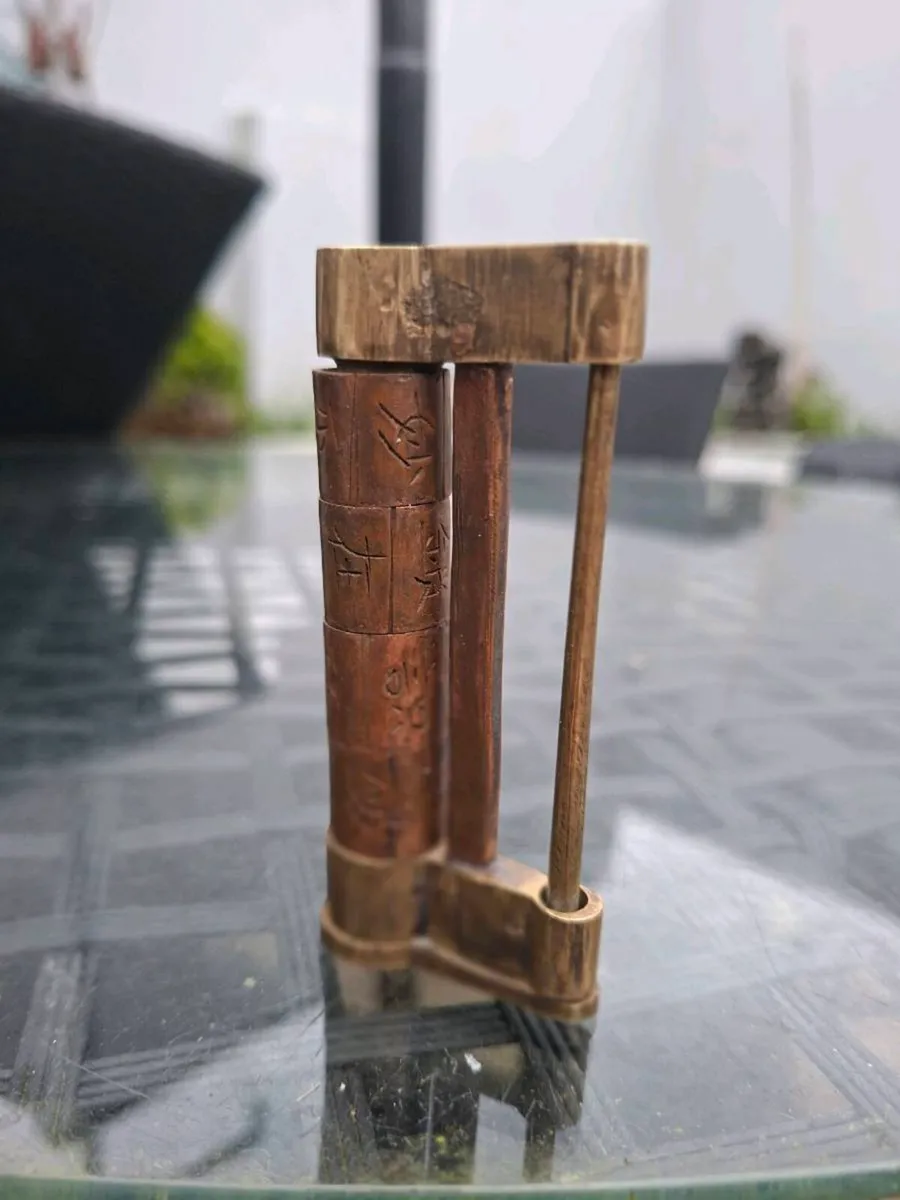 Unusual Vintage Brass & Copper combination Lock - Image 4