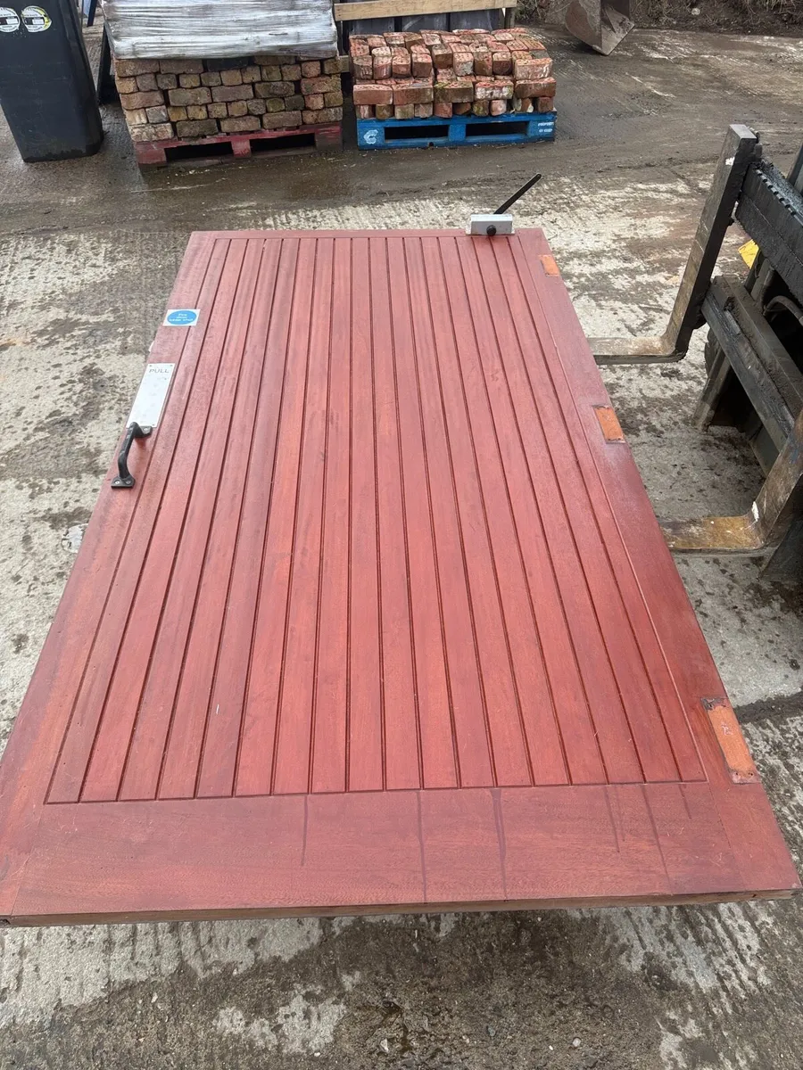 Fire Door Mahogany 1280mm wide x 2385mm high - Image 1