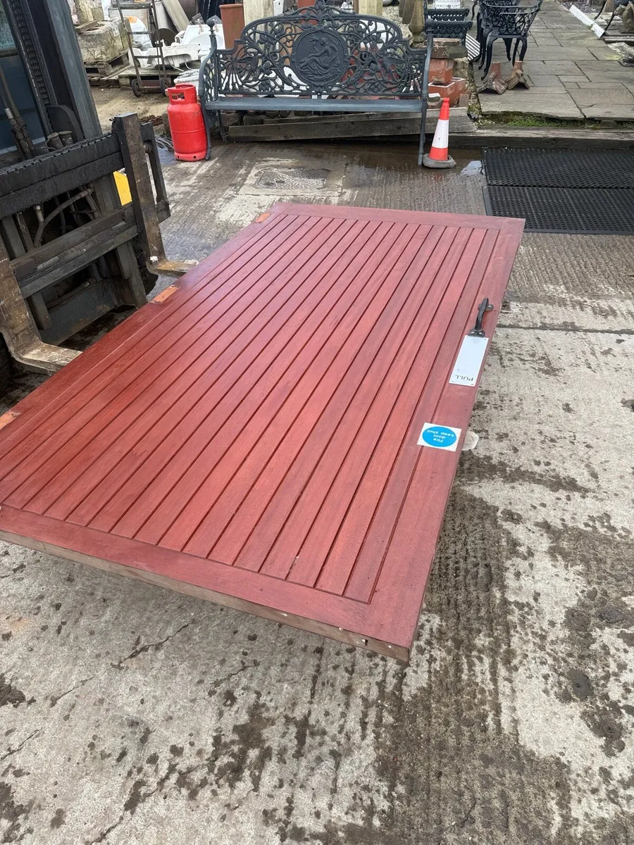 Fire Door Mahogany 1280mm wide x 2385mm high - Image 3