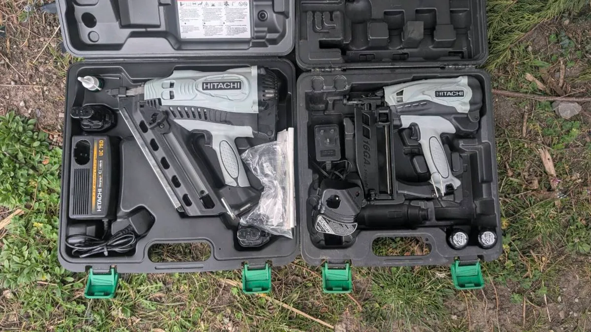 Hitachi 1st & 2nd fix Nail Gun Kits - Serviced - Image 1