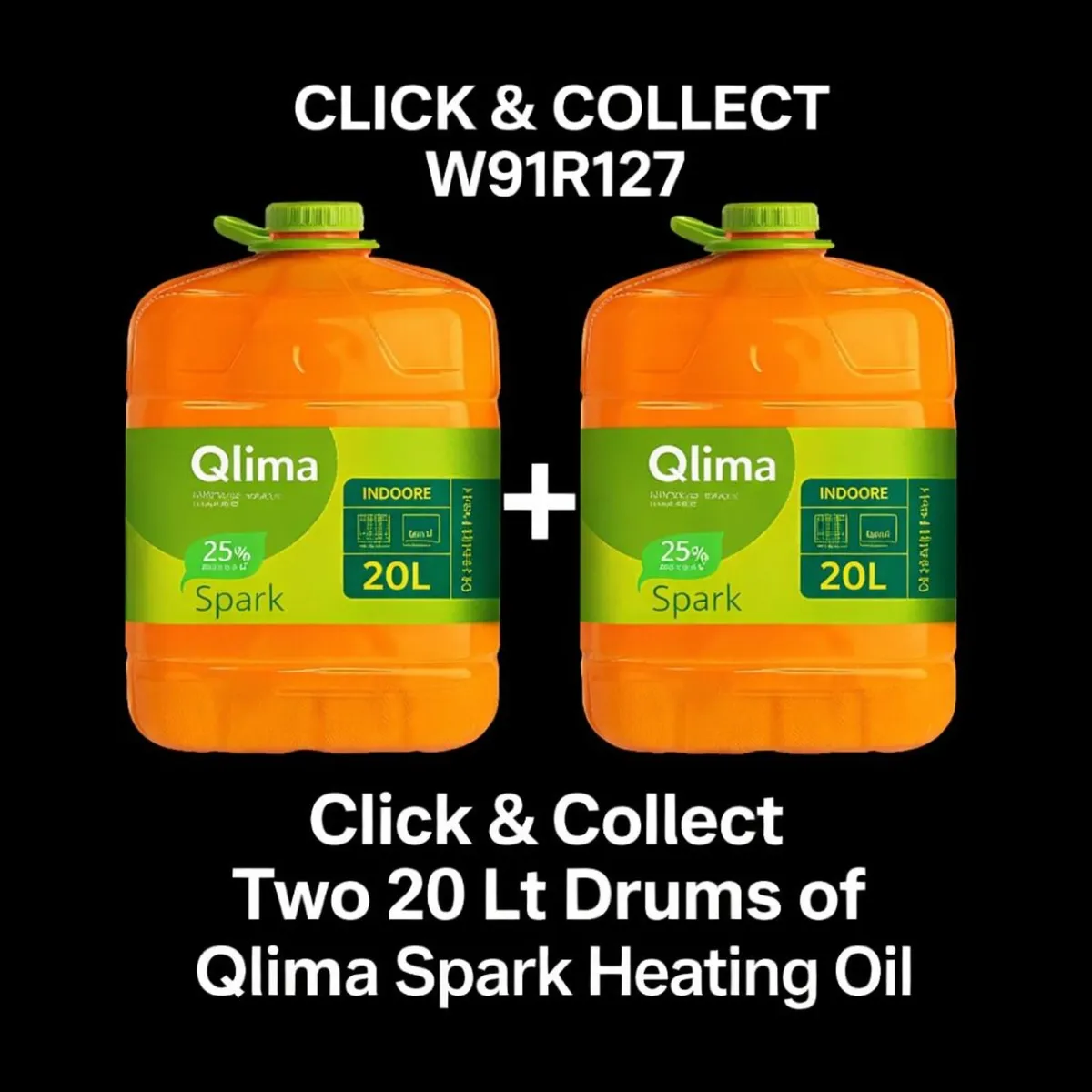 🛢️ 2 x 20L Qlima Odourless Paraffin Click Collect - Image 1