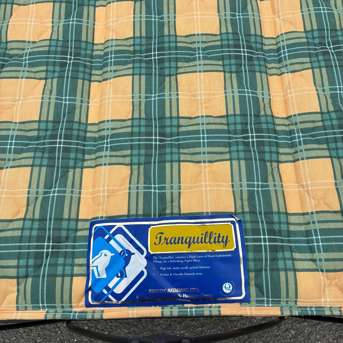 Black Double Bed Frame with mattress - Image 4