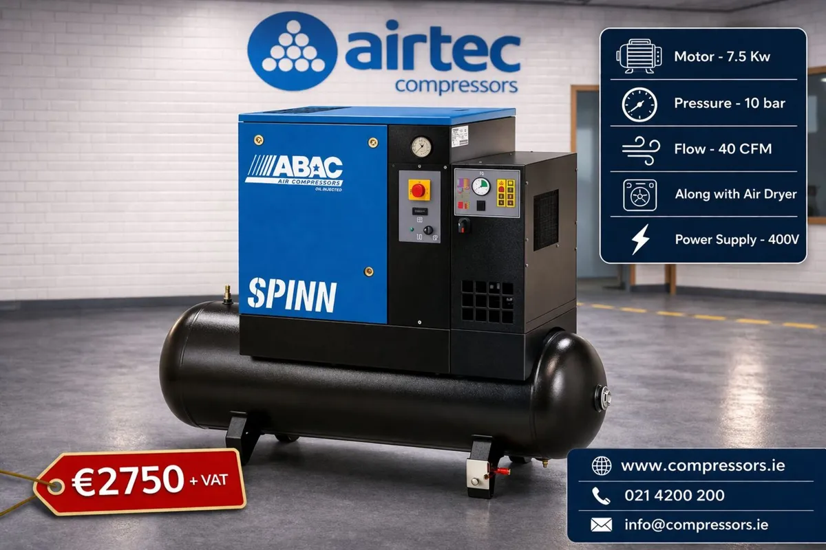 COMPRESSOR PRE-OWNED ABAC SPINN 7.5D- IN STOCK - Image 3