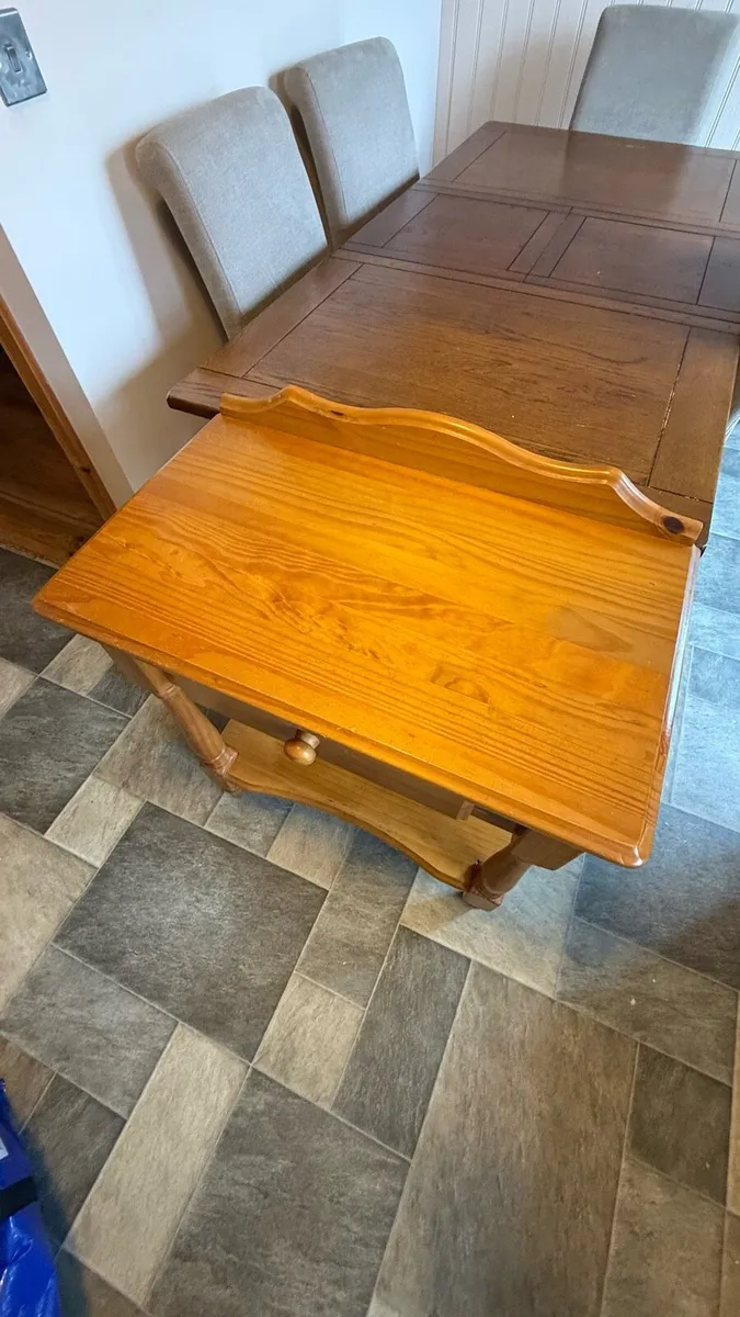 Wooden Pine Console / Side Table – Great Condition - Image 2