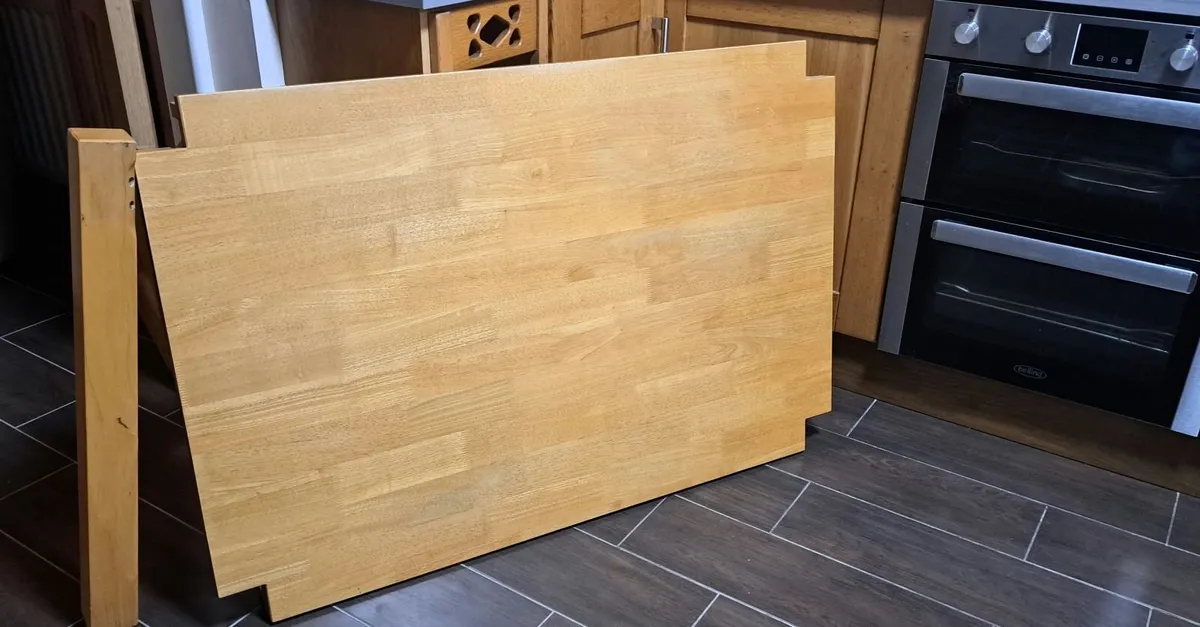 Solid Beech Kitchen Table - Image 2