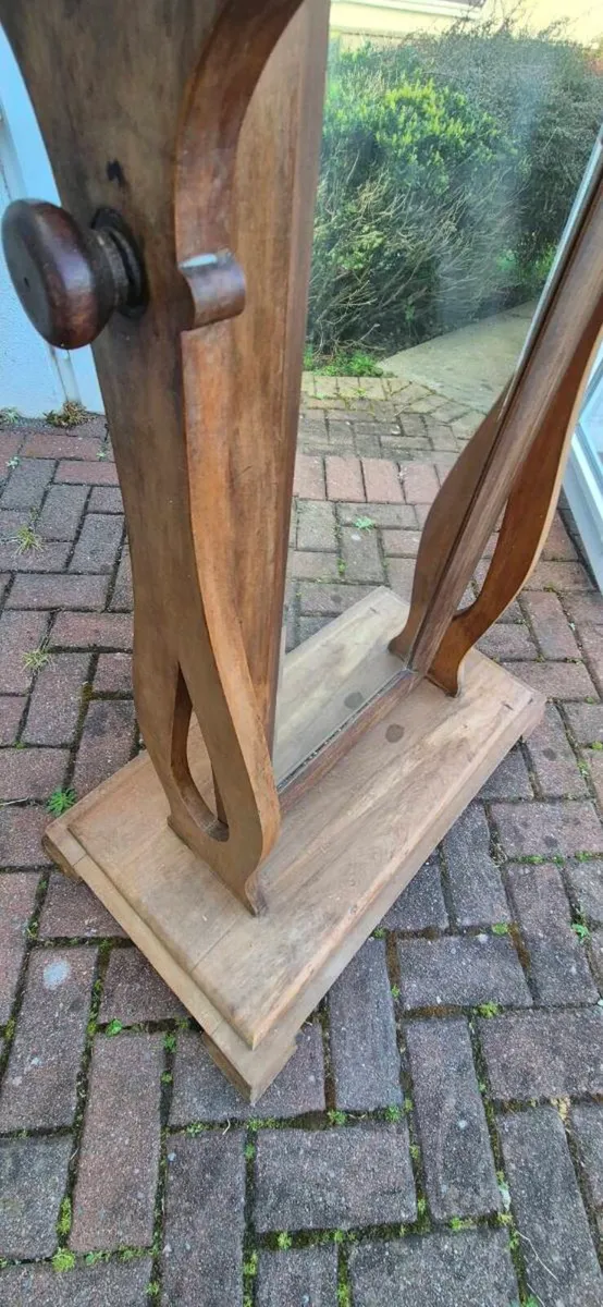 Antique Cheval Mirror (large) - Image 1