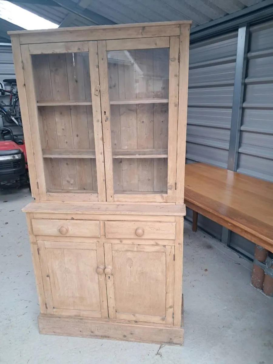 Old world Pine Kitchen Cupboard - Image 1