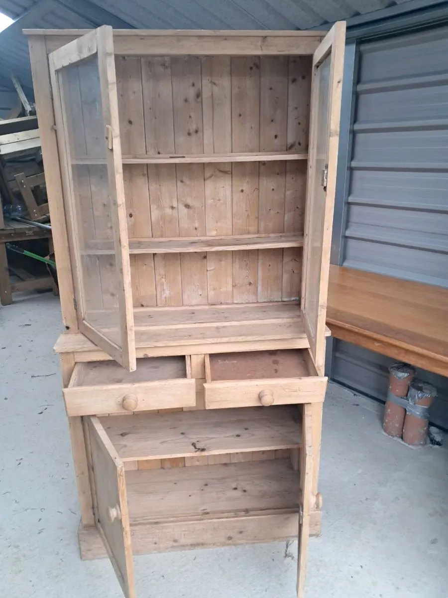 Old world Pine Kitchen Cupboard - Image 2