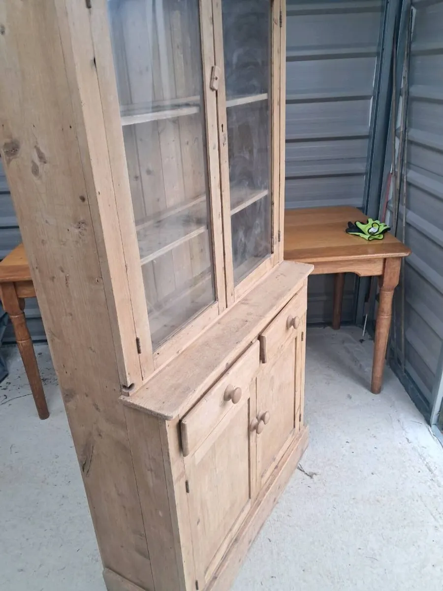 Old world Pine Kitchen Cupboard - Image 4