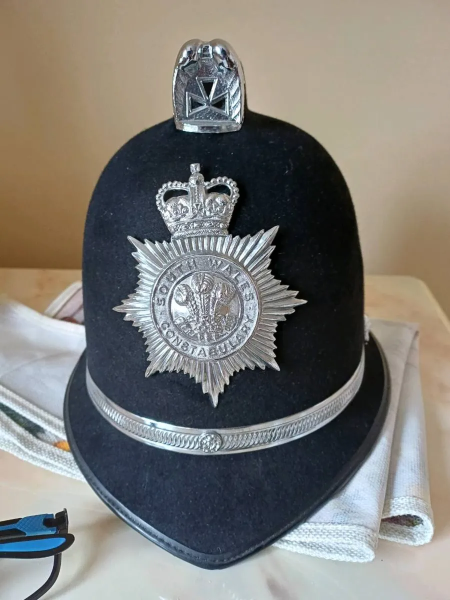 Vintage South Wales Police Helmet - Image 1