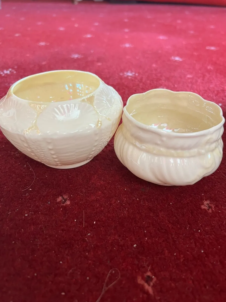 Beleek China Set With Green Shield Stamp - Image 4