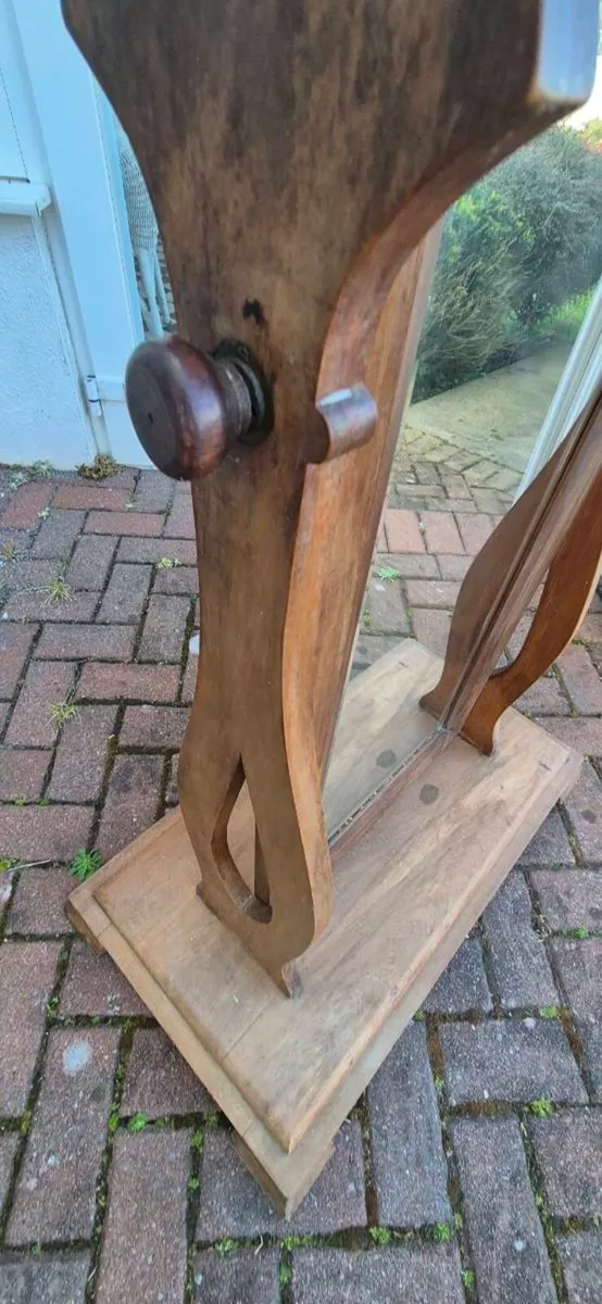 Antique Cheval Mirror - Image 3