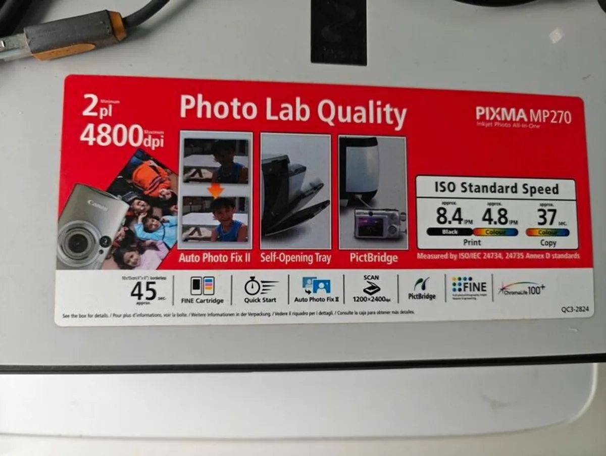 Canon inkjet printer and scanner. - Image 1