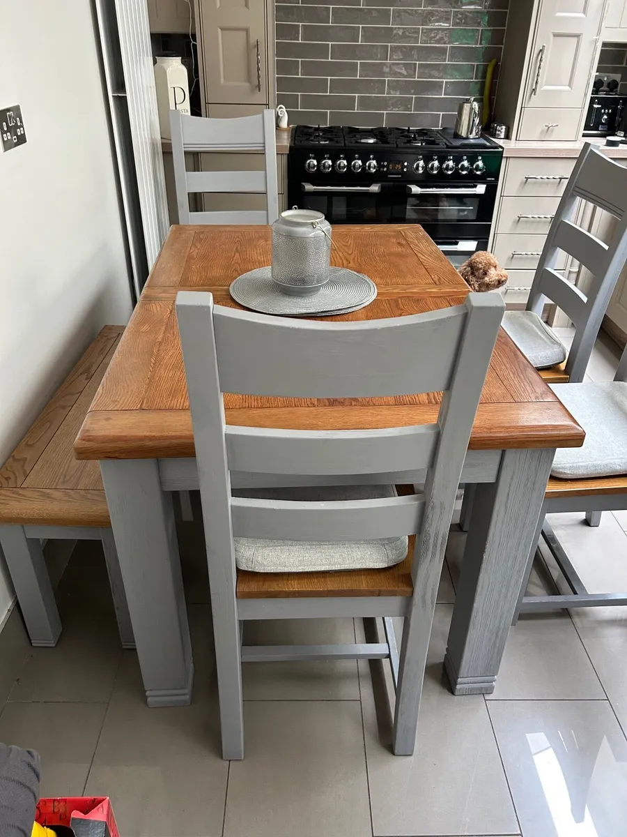 Table , chairs and bench - Image 2