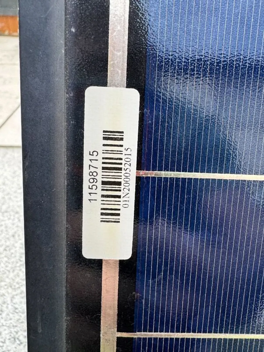 3 x 12V Solar panels with mounting brackets - Image 4