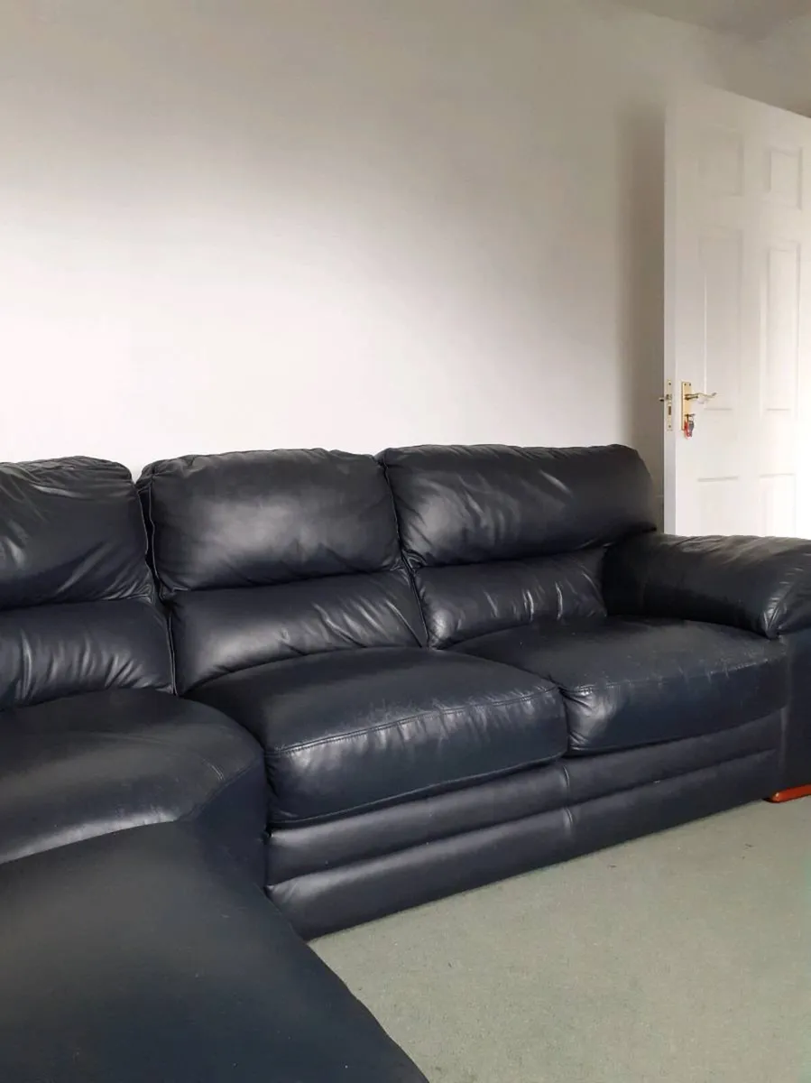 Corner leather sofa - Image 3