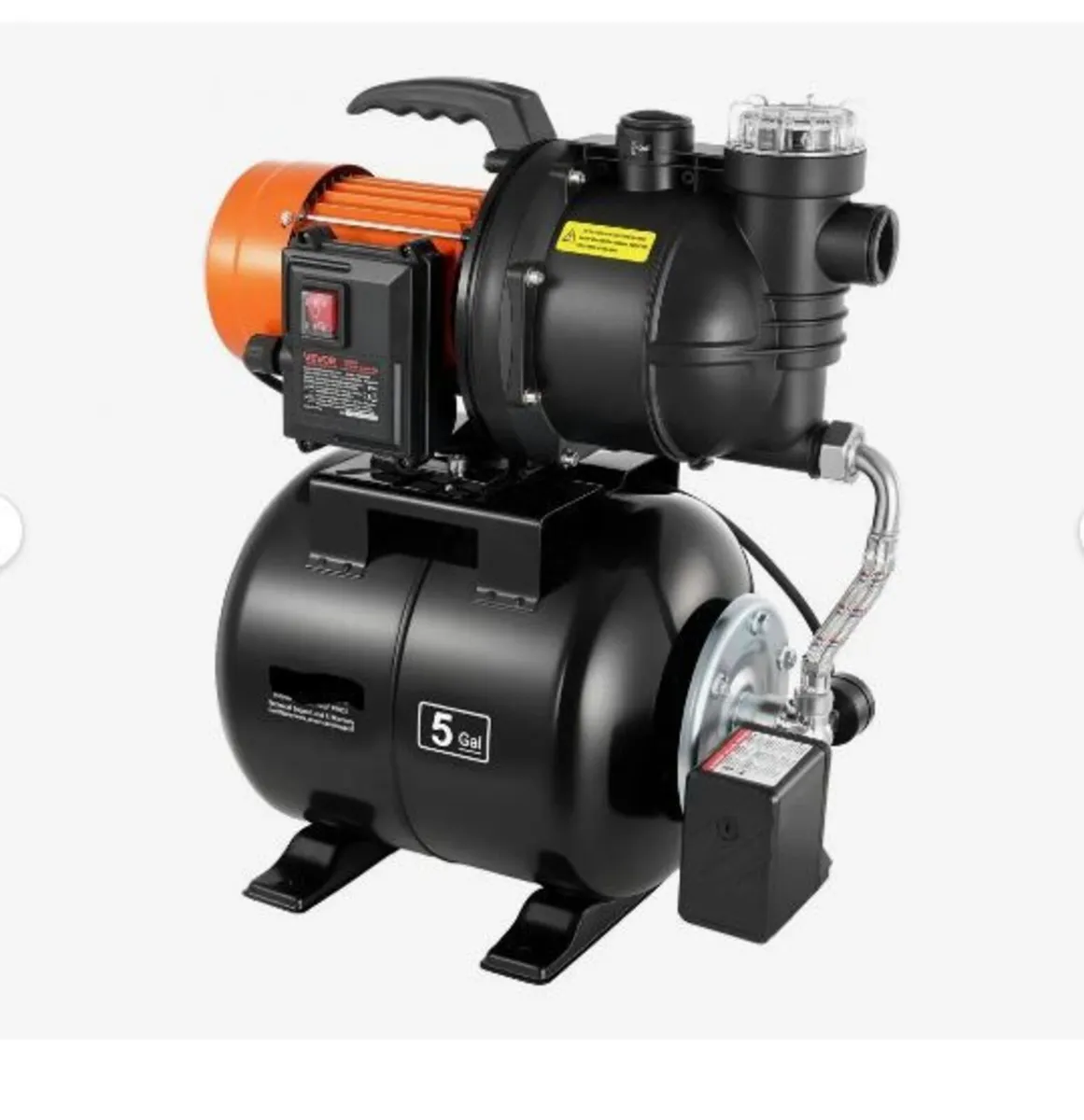 735W Shallow Well Pump with Pressure Tank - Image 1