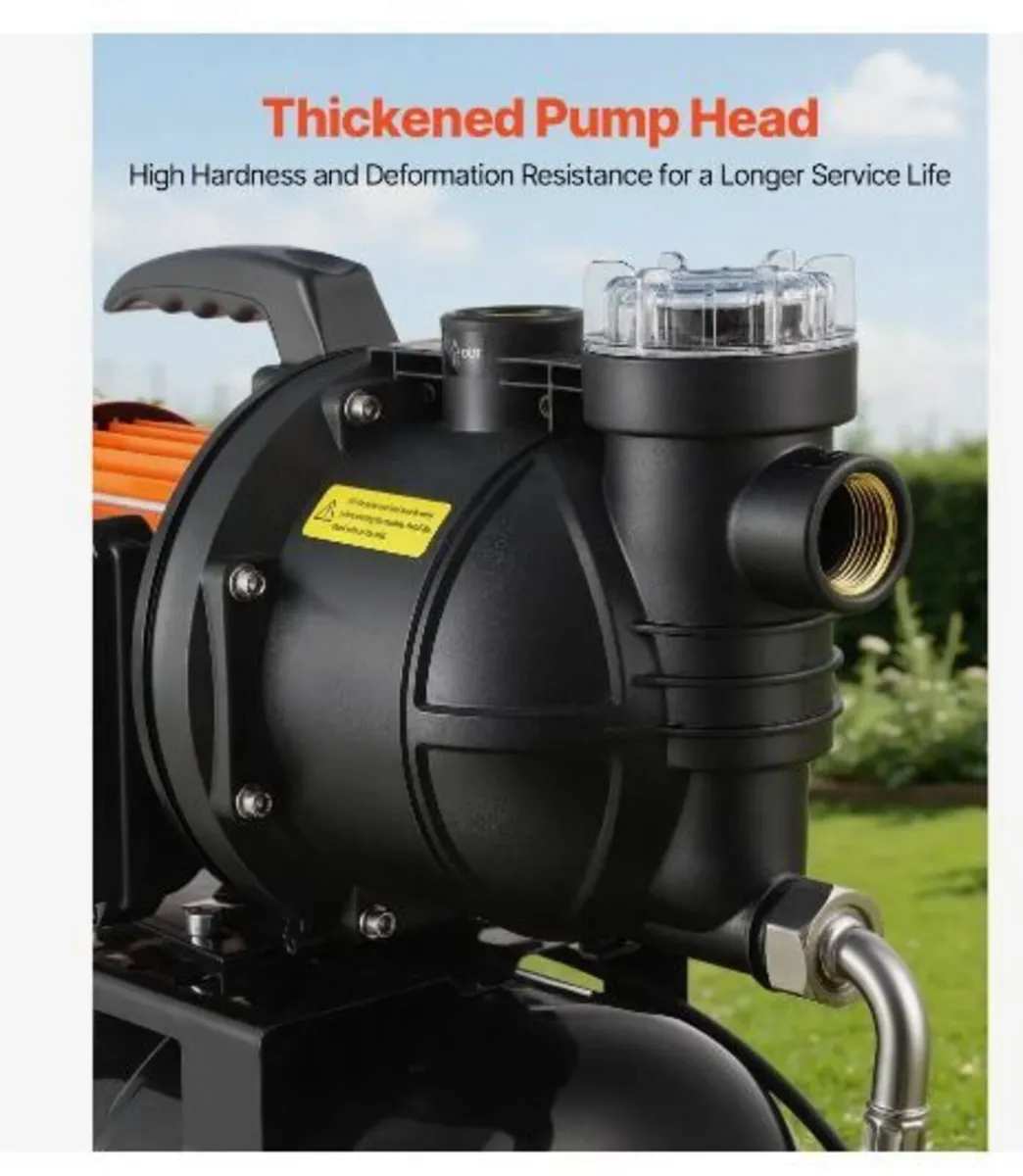 735W Shallow Well Pump with Pressure Tank - Image 3