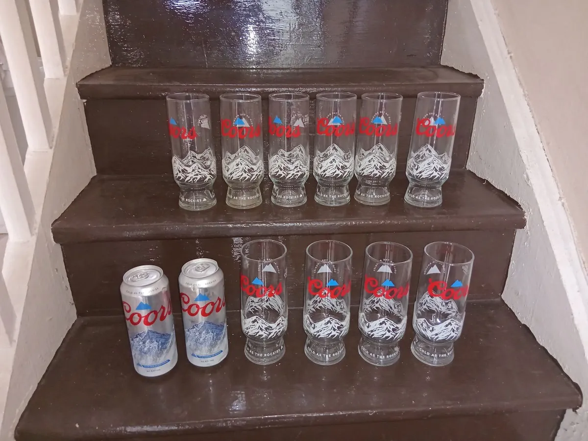 10 COORS PINT GLASSES - Image 1