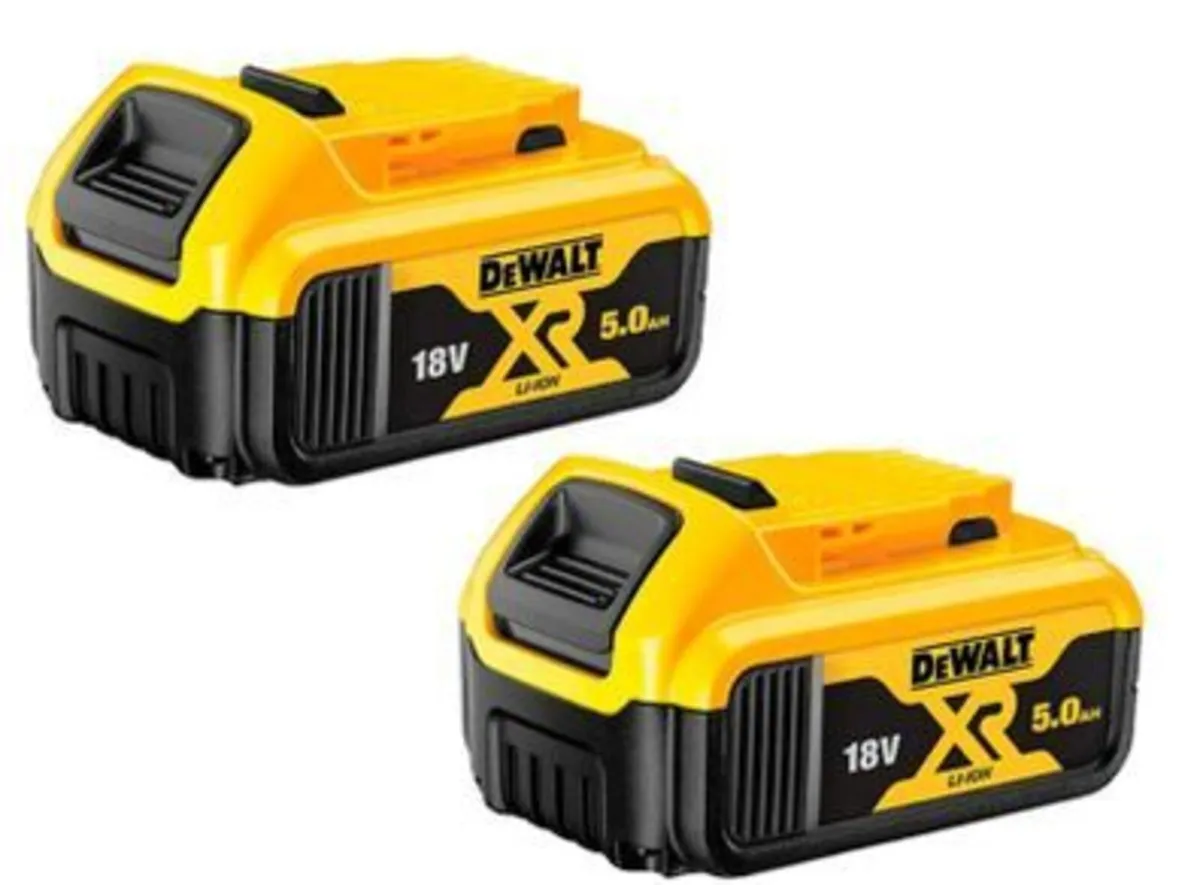 DeWalt DCB184 18V 5.0Ah XR Li-Ion Batteries x 2