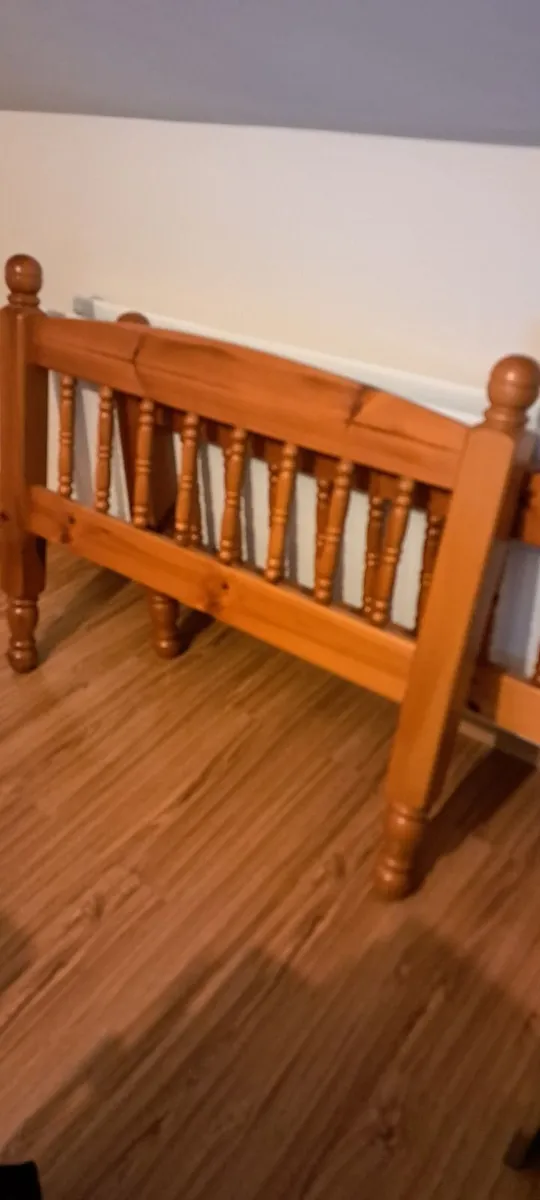 Solid Pine Single Bed For Sale - Image 1